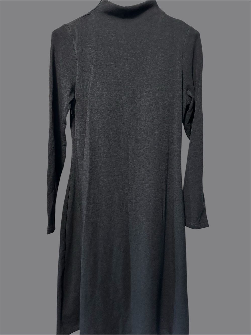 OGL Charcoal Gray Long Sleeve A-Line Dress w/built in bra!